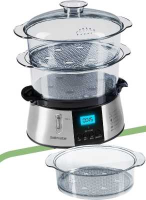 GoldMaster Cookfit Dijital Ekranlı 120 Dakika Zaman Ayarlı 10 Litre Dijital Buharlı Pişirici GM-7269