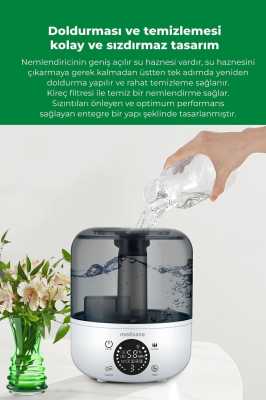 medisana 45055 Ekranlı Aroma Fonksiyonlu 2.5L Buharlı Hava Nemlendirme Cihazı MED-45055